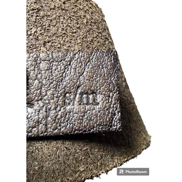 Free People Leather Belt Silver Buckle and Tip Embossed - Picture 5 of 5